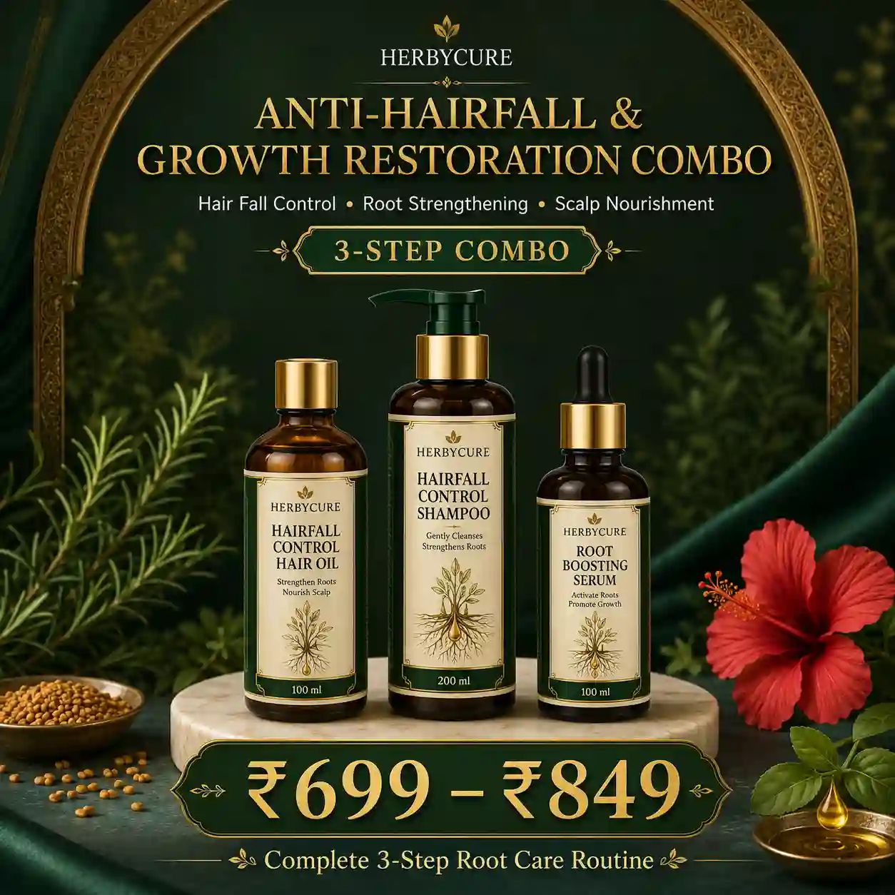 Anti-Hairfall & Growth Restoration Combo