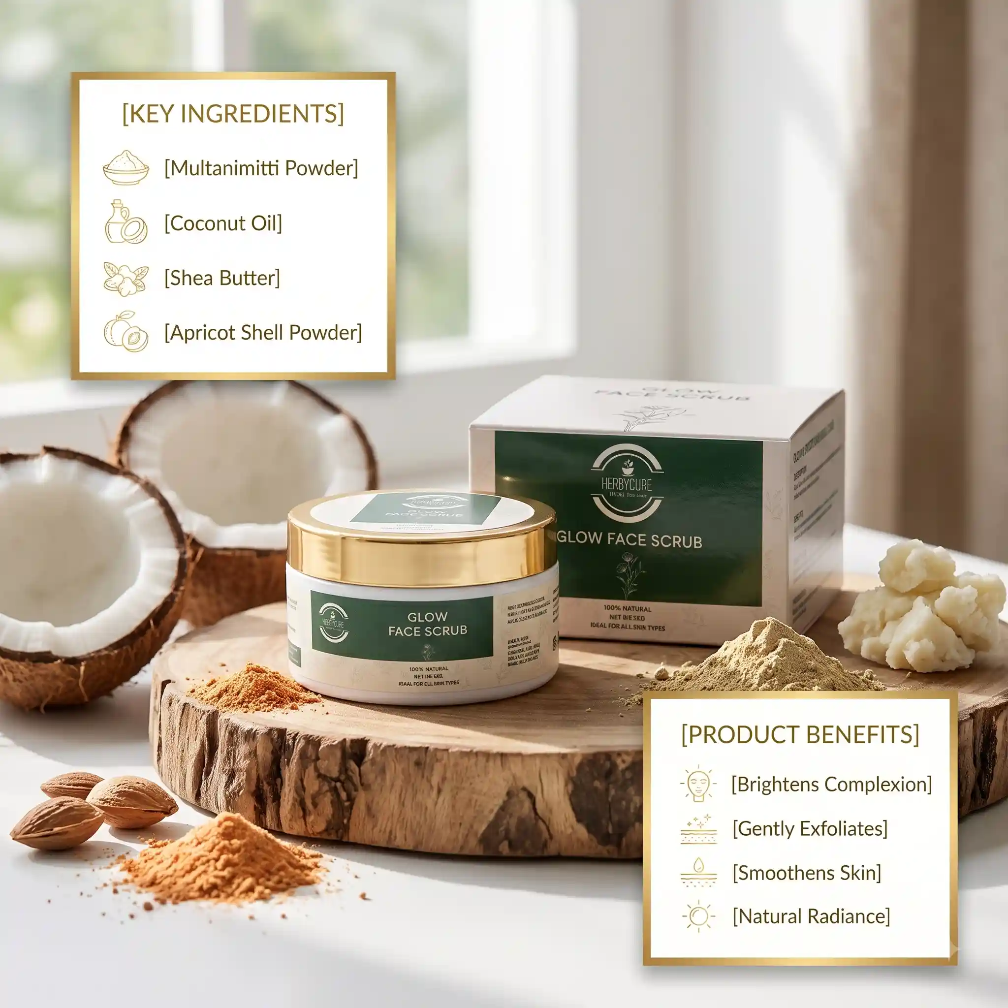 GLOW FACE SCRUB - HBC - 90