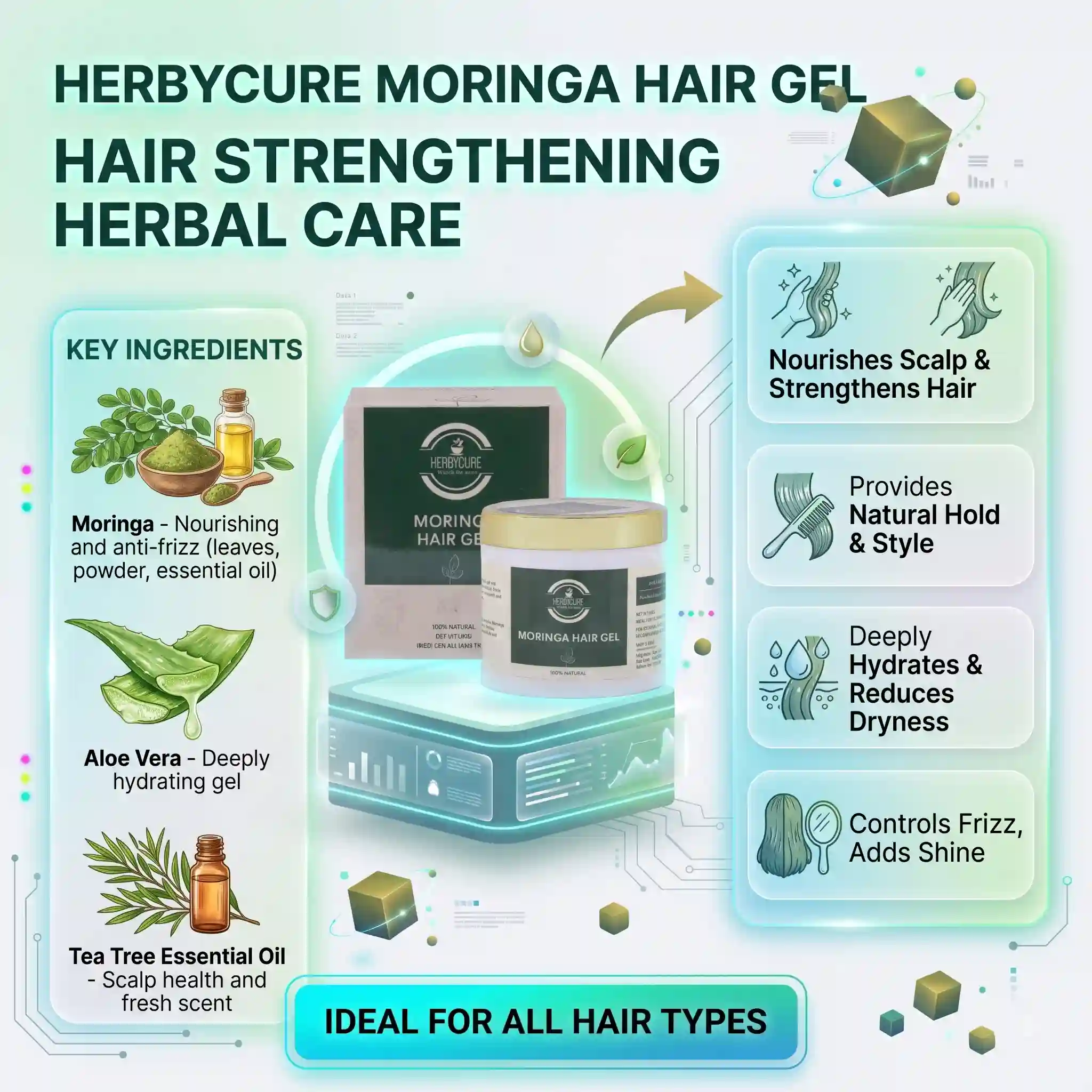 MORINGA HAIR GEL - HBC - 33