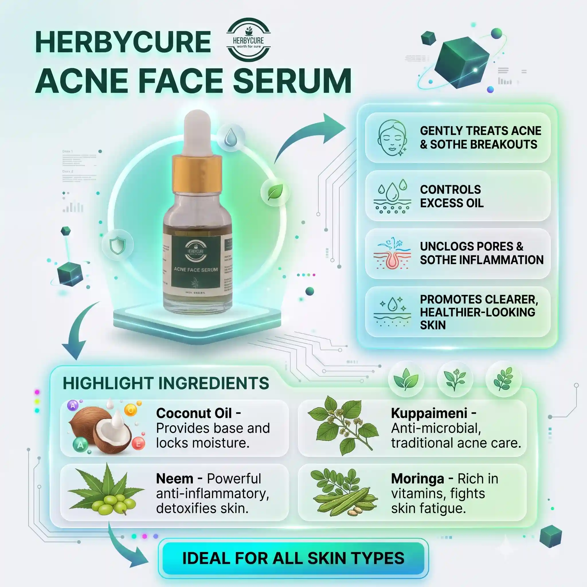 ACNE FACE SERUM - HBC - 40