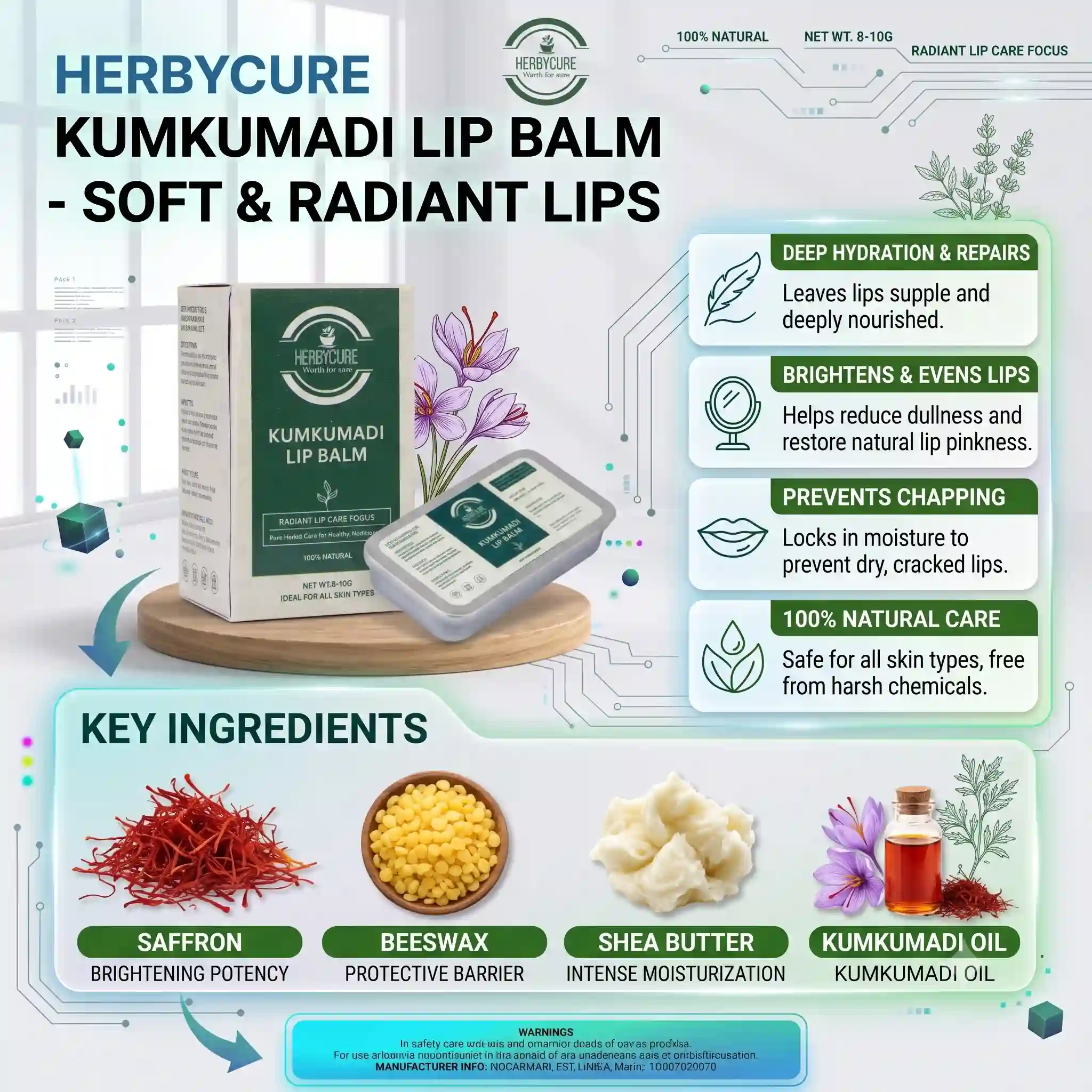 KUMKUMADI LIP BALM - HBC- 77