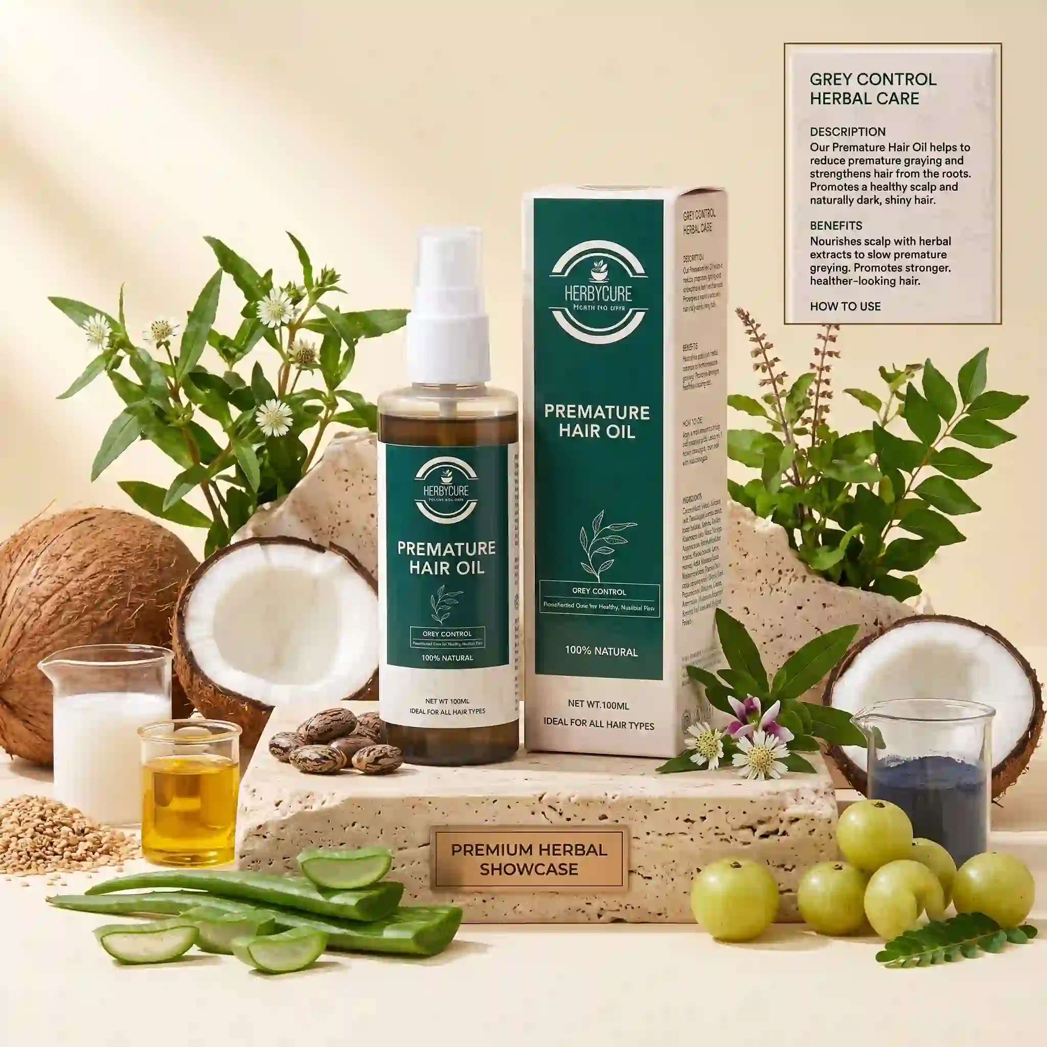 PREMATURE HAIR OIL - HBC-20